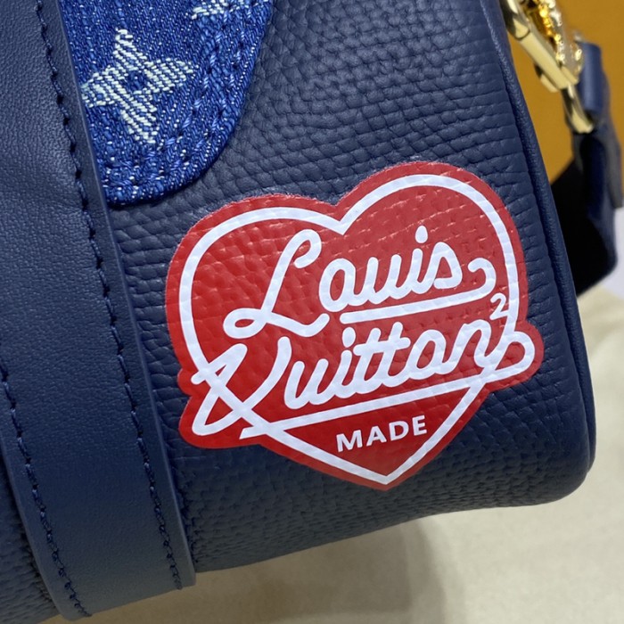 l**is V*t*n monogram denim keepall xs bag m81011