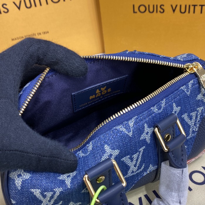 l**is V*t*n monogram denim keepall xs bag m81011