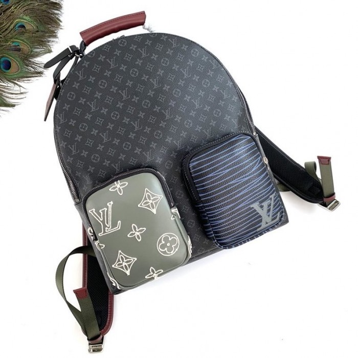 LV Monogram Eclipse Multipocket Backpack M45455