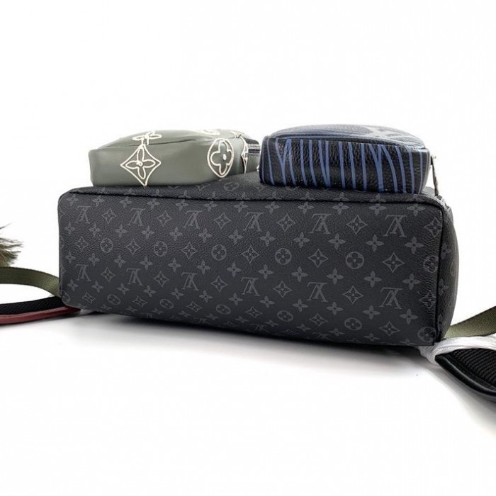 LV Monogram Eclipse Multipocket Backpack M45455