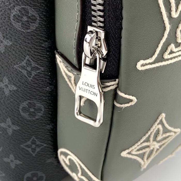 LV Monogram Eclipse Multipocket Backpack M45455
