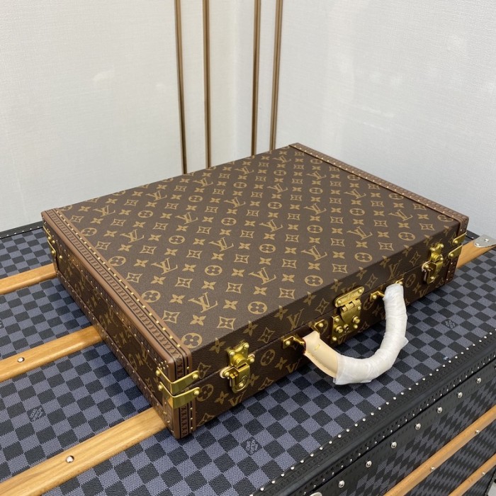 l**is V*t*n monogram canvas president classeur briefcase bag m53012