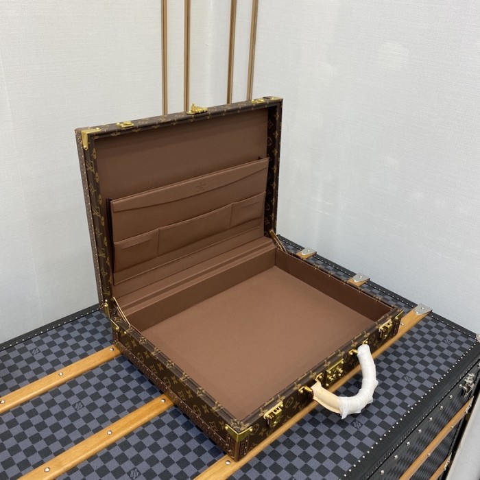 l**is V*t*n monogram canvas president classeur briefcase bag m53012