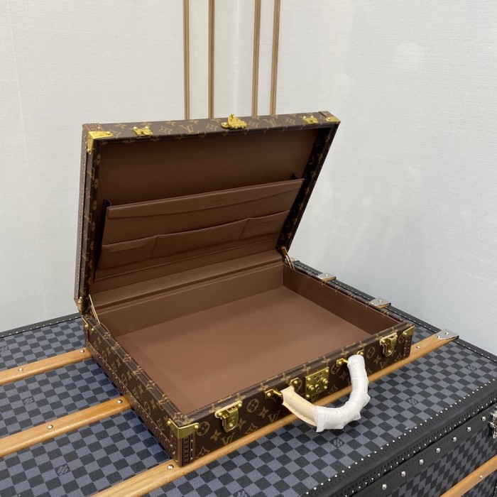 l**is V*t*n monogram canvas president classeur briefcase bag m53012