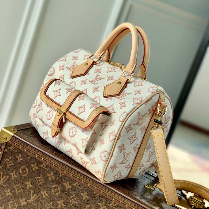 l**is V*t*n monogram coated canvas speedy bandouliere 25 m20919