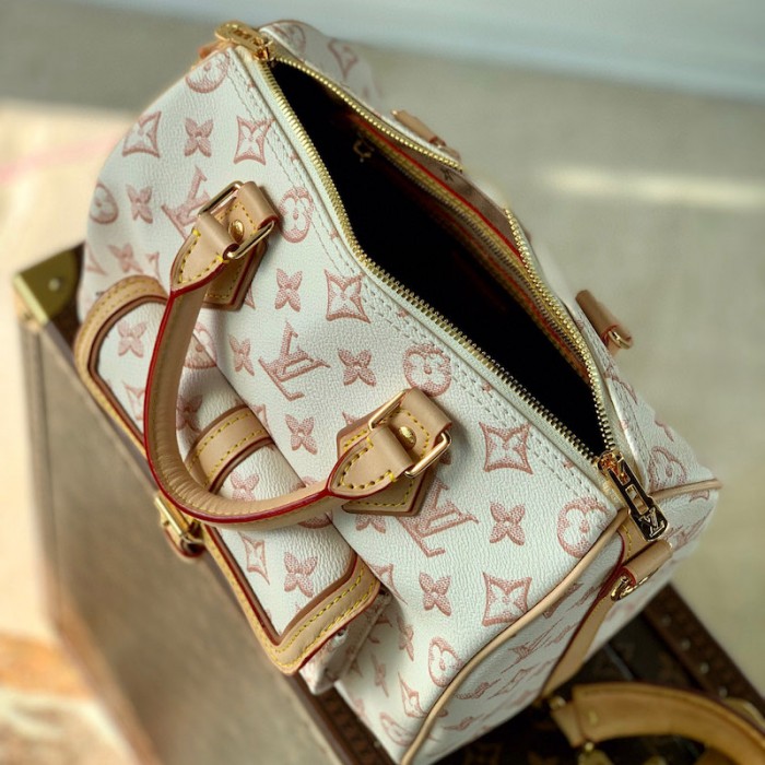 l**is V*t*n monogram coated canvas speedy bandouliere 25 m20919