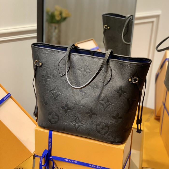 l**is V*t*n embossed cowhide leather neverfull mm m45685