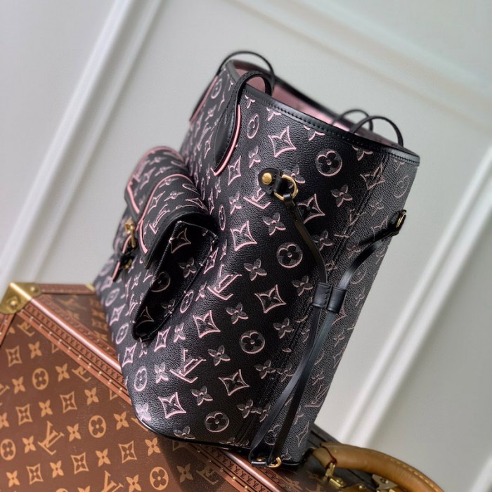 l**is V*t*n monogram coated canvas neverfull mm m46137