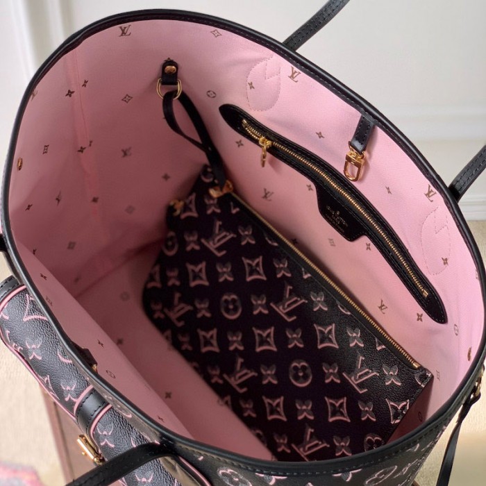 l**is V*t*n monogram coated canvas neverfull mm m46137
