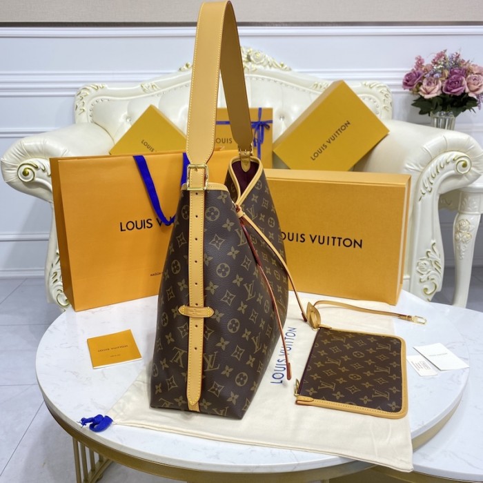 l**is V*t*n monogram canvas carryall mm handbag m46197