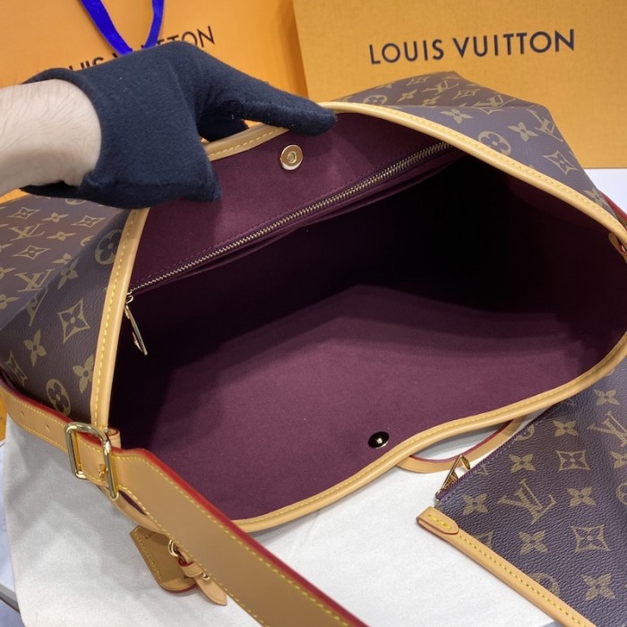 l**is V*t*n monogram canvas carryall mm handbag m46197