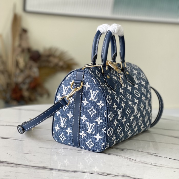l**is V*t*n monogram denim speedy bandouliere 25 m59609