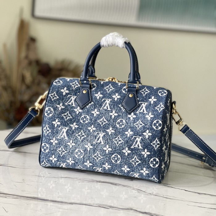 l**is V*t*n monogram denim speedy bandouliere 25 m59609