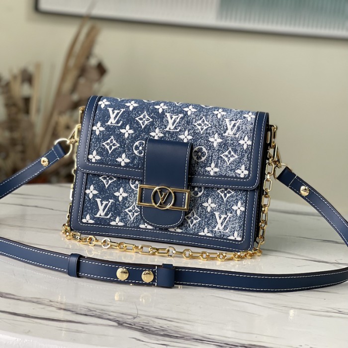 l**is V*t*n monogram denim dauphine mm m59631