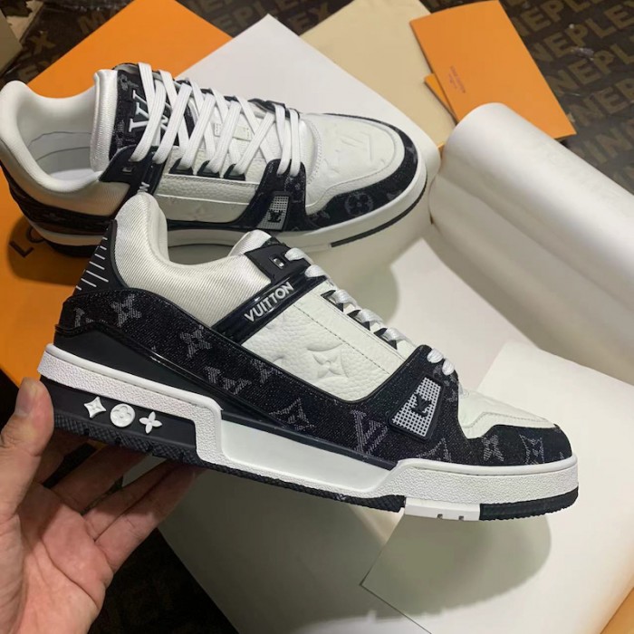 l**is V*t*n trainer sneaker 1a9jg9 black denim