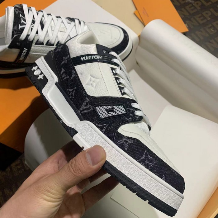l**is V*t*n trainer sneaker 1a9jg9 black denim