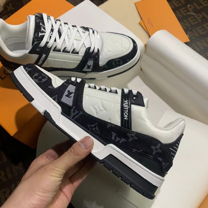 l**is V*t*n trainer sneaker 1a9jg9 black denim