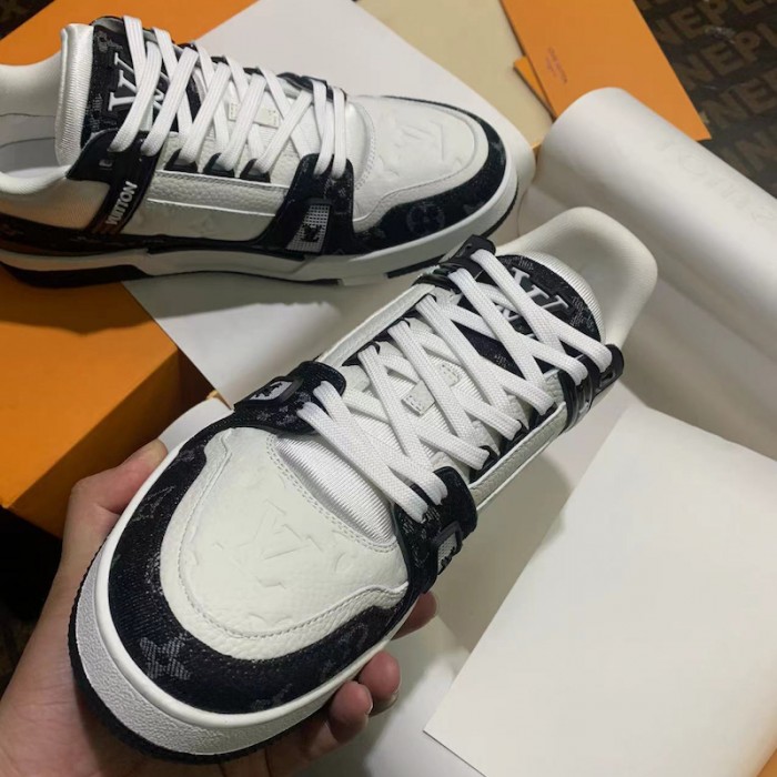 l**is V*t*n trainer sneaker 1a9jg9 black denim