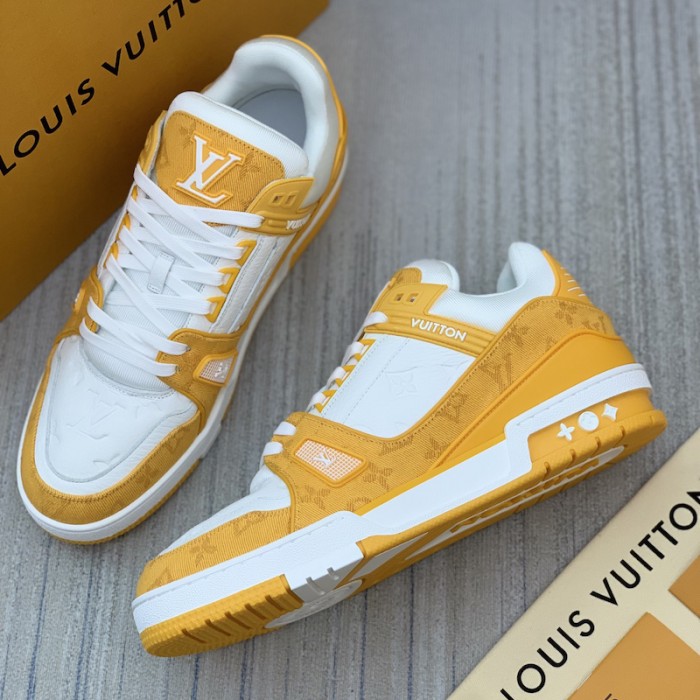 l**is V*t*n trainer sneaker 1a9jhd yellow denim