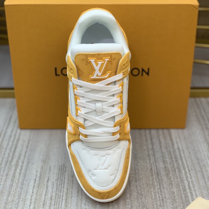 l**is V*t*n trainer sneaker 1a9jhd yellow denim