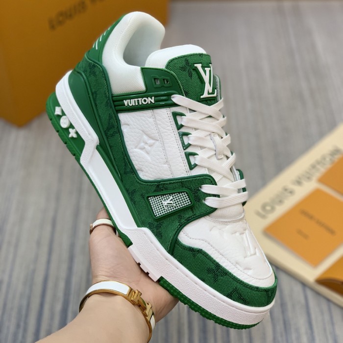 l**is V*t*n trainer sneaker 1a9jhx green denim