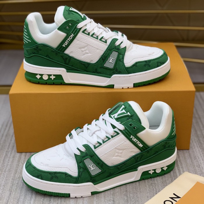 l**is V*t*n trainer sneaker 1a9jhx green denim