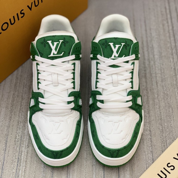 l**is V*t*n trainer sneaker 1a9jhx green denim