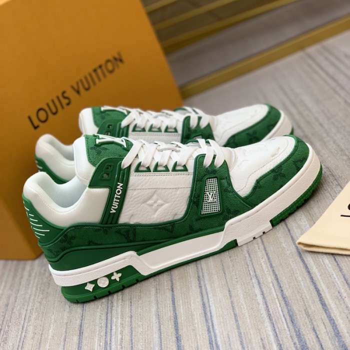l**is V*t*n trainer sneaker 1a9jhx green denim
