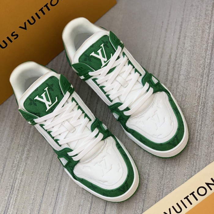 l**is V*t*n trainer sneaker 1a9jhx green denim