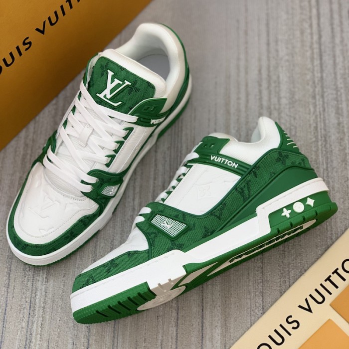 l**is V*t*n trainer sneaker 1a9jhx green denim