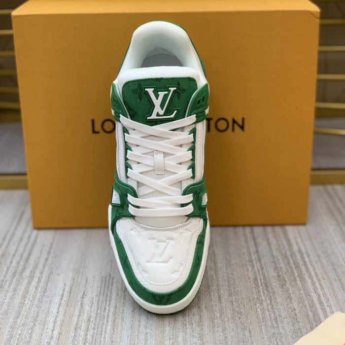 l**is V*t*n trainer sneaker 1a9jhx green denim