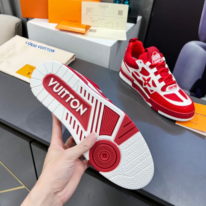 l**is V*t*n lv skate sneaker red 1aars5