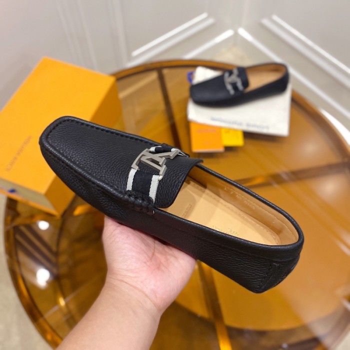 l**is V*t*n monte carlo moccasin loafers black