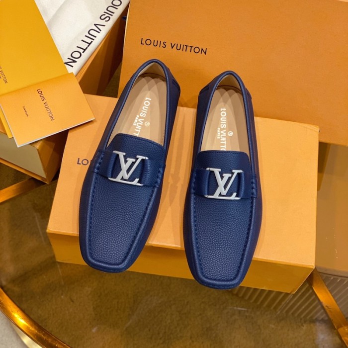 l**is V*t*n monte carlo moccasin loafers blue