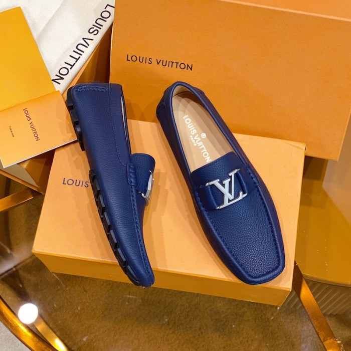 l**is V*t*n monte carlo moccasin loafers blue