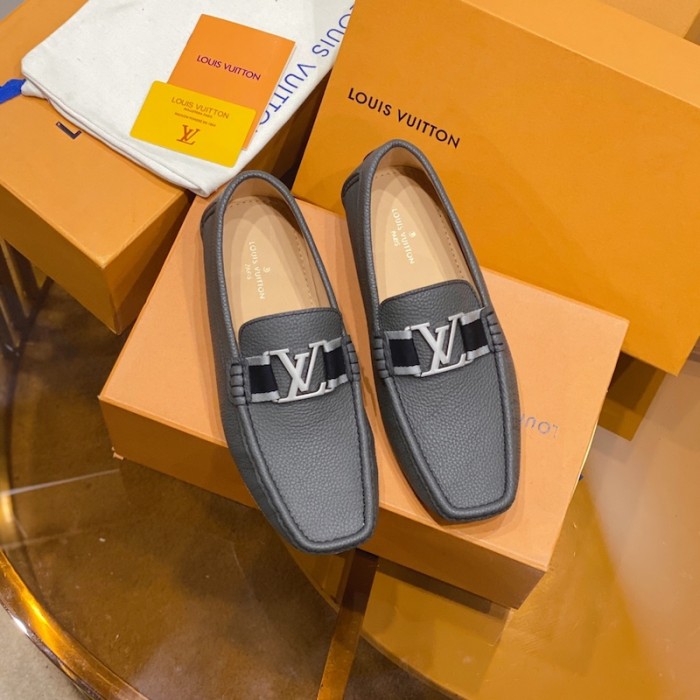 l**is V*t*n monte carlo moccasin loafers grey