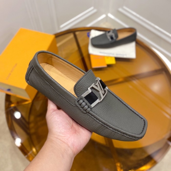 l**is V*t*n monte carlo moccasin loafers grey