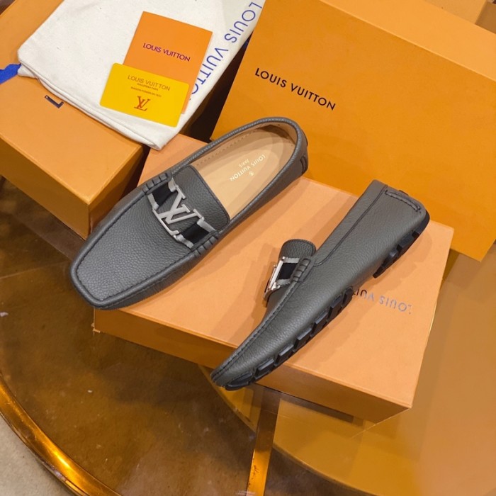 l**is V*t*n monte carlo moccasin loafers grey