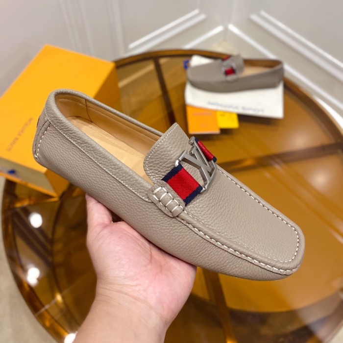 l**is V*t*n monte carlo moccasin loafers light grey