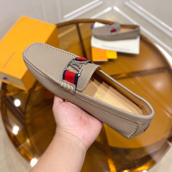 l**is V*t*n monte carlo moccasin loafers light grey