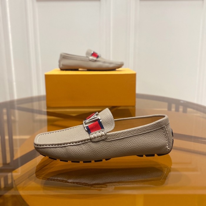 l**is V*t*n monte carlo moccasin loafers light grey