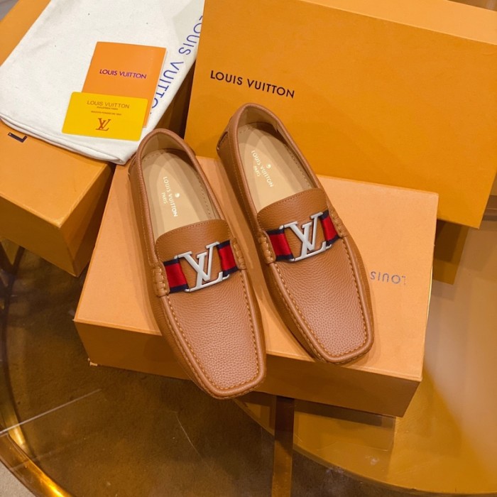 l**is V*t*n monte carlo moccasin loafers tan