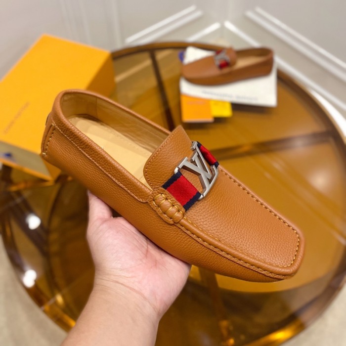 l**is V*t*n monte carlo moccasin loafers tan