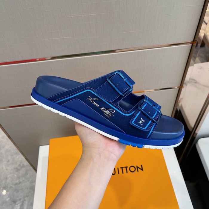 l**is V*t*n lv trainer mules blue