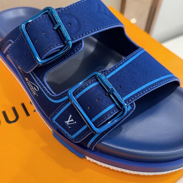 l**is V*t*n lv trainer mules blue