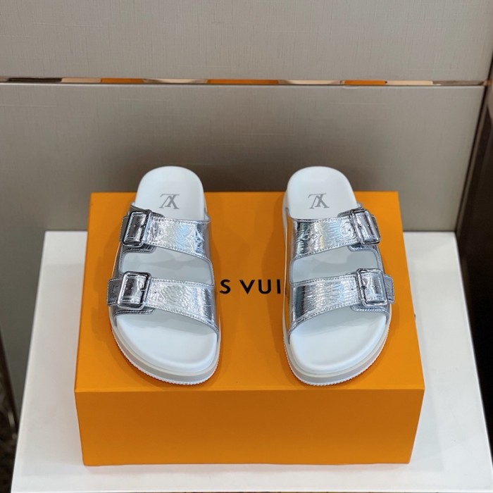 l**is V*t*n lv trainer mules silver