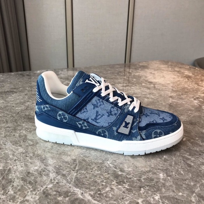 LV Monogram Denim Trainer Sneakers 1A7S51