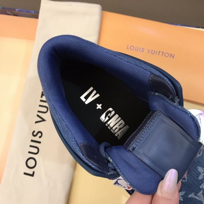 LV x NBA Oberkampf Ankle Boot Denim