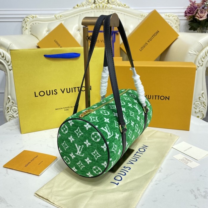 l**is V*t*n monogram jacquard velvet papillon bag lv m46206