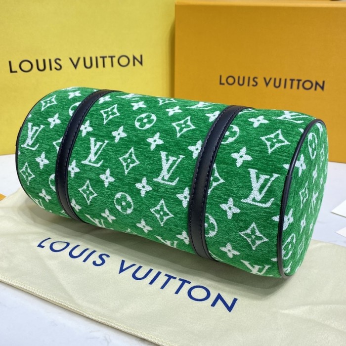 l**is V*t*n monogram jacquard velvet papillon bag lv m46206